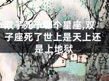 双子死于哪个星座,双子座死了世上是天上还是上地狱