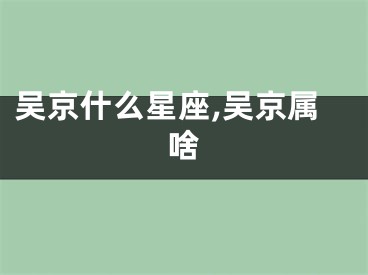 吴京什么星座,吴京属啥