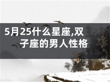 5月25什么星座,双子座的男人性格