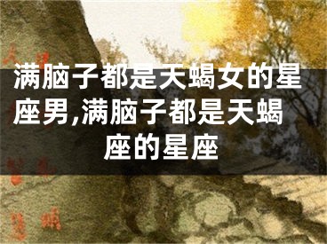 满脑子都是天蝎女的星座男,满脑子都是天蝎座的星座