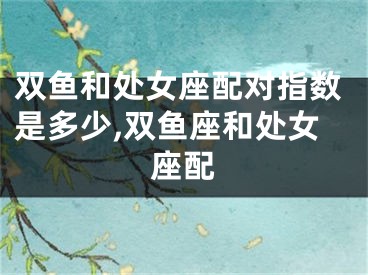 双鱼和处女座配对指数是多少,双鱼座和处女座配