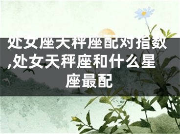 处女座天秤座配对指数,处女天秤座和什么星座最配