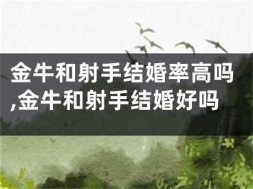 金牛和射手结婚率高吗,金牛和射手结婚好吗
