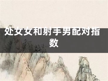 处女女和射手男配对指数
