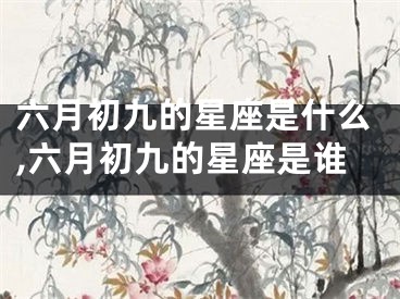 六月初九的星座是什么,六月初九的星座是谁