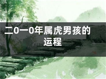 二0一0年属虎男孩的运程