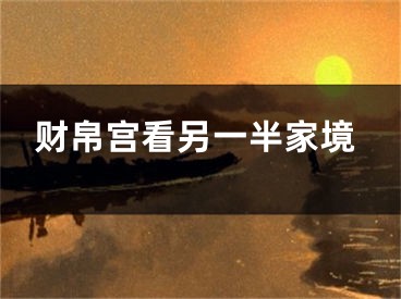 财帛宫看另一半家境