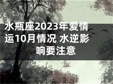水瓶座2023年爱情运10月情况 水逆影响要注意