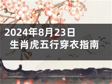 2024年8月23日生肖虎五行穿衣指南