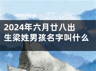 2024年六月廿八出生梁姓男孩名字叫什么