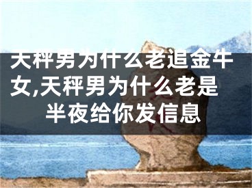 天秤男为什么老追金牛女,天秤男为什么老是半夜给你发信息