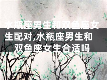 水瓶座男生和双鱼座女生配对,水瓶座男生和双鱼座女生合适吗