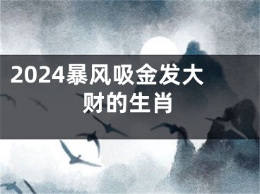 2024暴风吸金发大财的生肖
