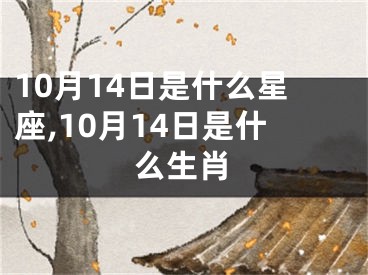 10月14日是什么星座,10月14日是什么生肖