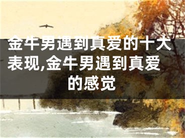金牛男遇到真爱的十大表现,金牛男遇到真爱的感觉