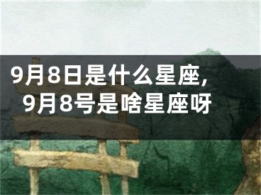 9月8日是什么星座,9月8号是啥星座呀