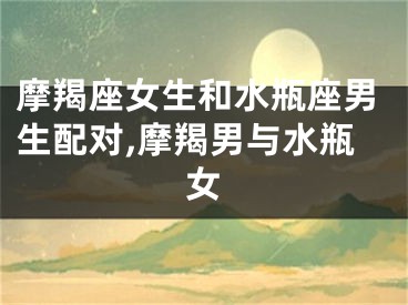 摩羯座女生和水瓶座男生配对,摩羯男与水瓶女