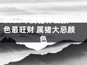 2023年属猪什么颜色最旺财 属猪大忌颜色