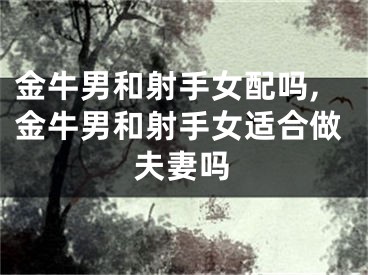 金牛男和射手女配吗,金牛男和射手女适合做夫妻吗