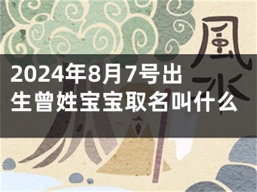2024年8月7号出生曾姓宝宝取名叫什么