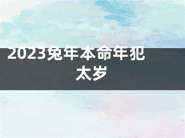 2023兔年本命年犯太岁