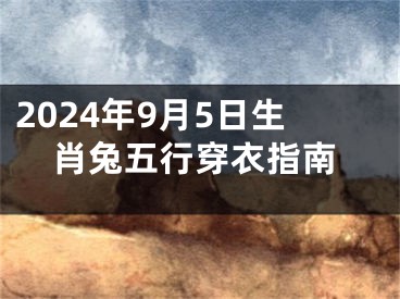 2024年9月5日生肖兔五行穿衣指南