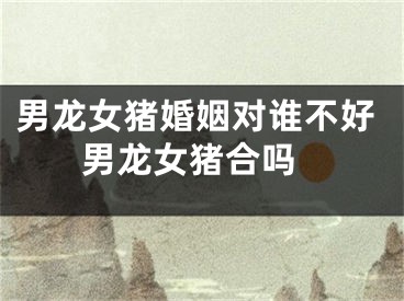 男龙女猪婚姻对谁不好 男龙女猪合吗