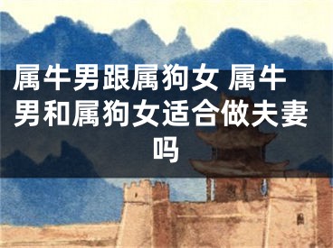 属牛男跟属狗女 属牛男和属狗女适合做夫妻吗