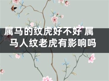 属马的纹虎好不好 属马人纹老虎有影响吗