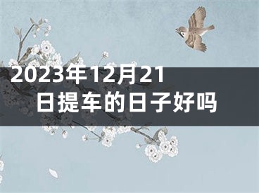 2023年12月21日提车的日子好吗