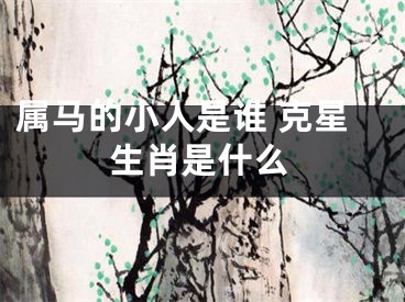 属马的小人是谁 克星生肖是什么