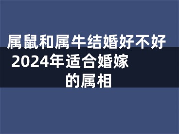 属鼠和属牛结婚好不好 2024年适合婚嫁的属相