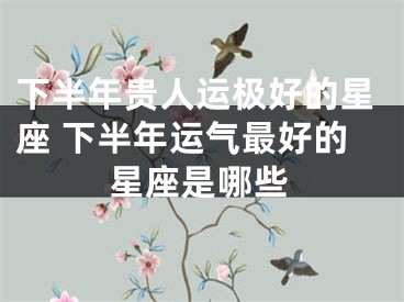 下半年贵人运极好的星座 下半年运气最好的星座是哪些