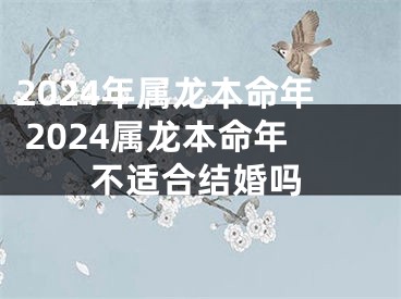 2024年属龙本命年 2024属龙本命年不适合结婚吗