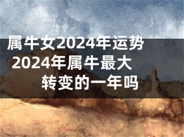 属牛女2024年运势 2024年属牛最大转变的一年吗