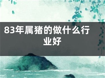 83年属猪的做什么行业好