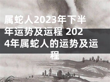 属蛇人2023年下半年运势及运程 2024年属蛇人的运势及运程