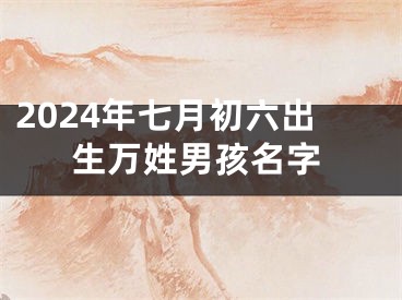 2024年七月初六出生万姓男孩名字