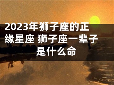 2023年狮子座的正缘星座 狮子座一辈子是什么命