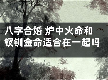八字合婚 炉中火命和钗钏金命适合在一起吗