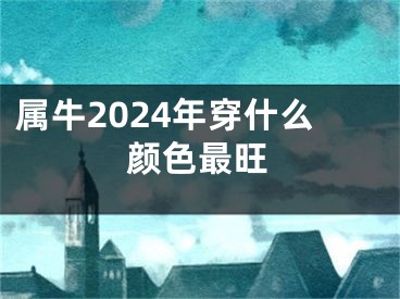 属牛2024年穿什么颜色最旺