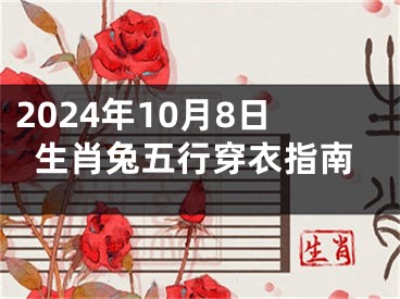 2024年10月8日生肖兔五行穿衣指南