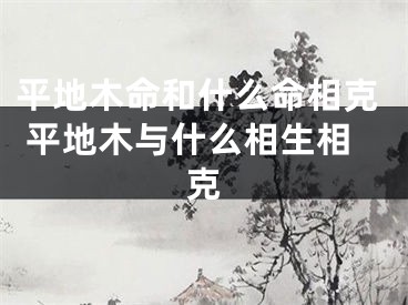 平地木命和什么命相克 平地木与什么相生相克
