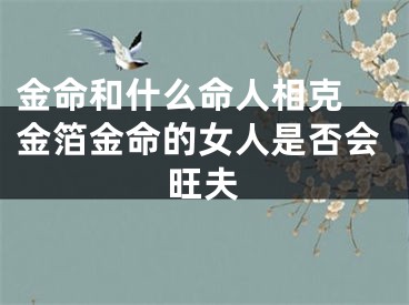 金命和什么命人相克 金箔金命的女人是否会旺夫