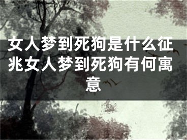 女人梦到死狗是什么征兆女人梦到死狗有何寓意
