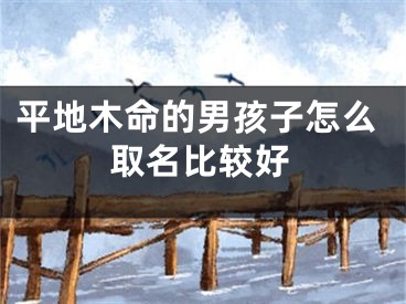 平地木命的男孩子怎么取名比较好