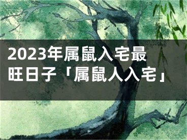 2023年属鼠入宅最旺日子「属鼠人入宅」