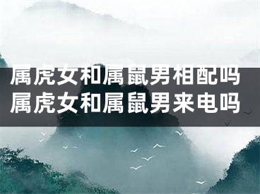 属虎女和属鼠男相配吗属虎女和属鼠男来电吗