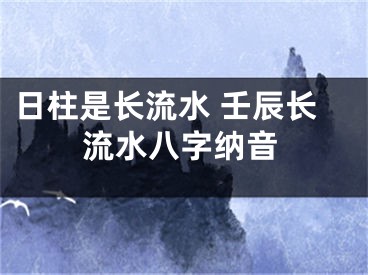 日柱是长流水 壬辰长流水八字纳音