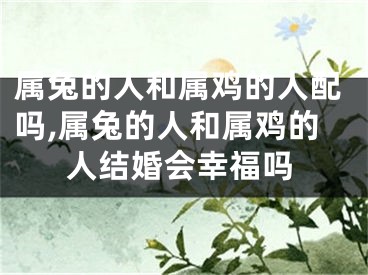 属兔的人和属鸡的人配吗,属兔的人和属鸡的人结婚会幸福吗